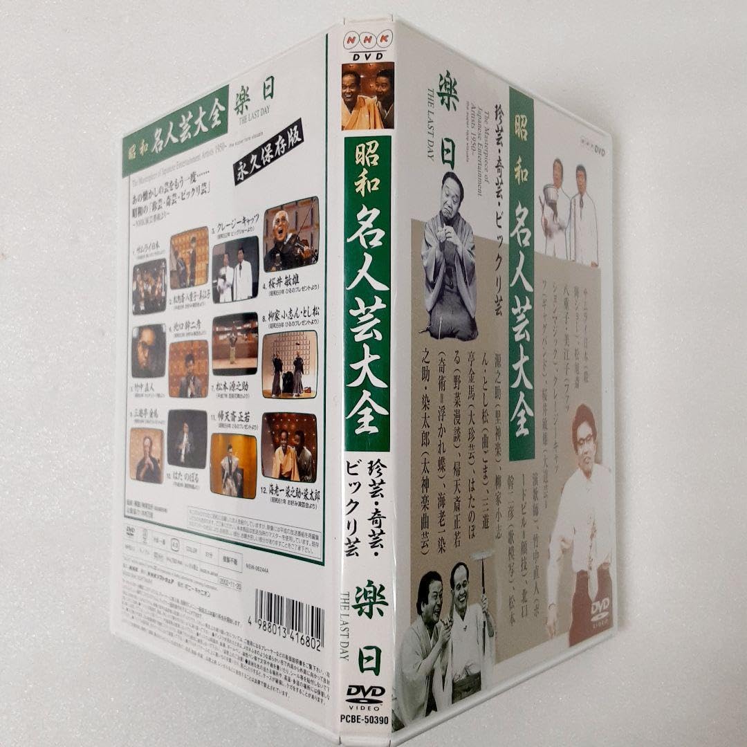 昭和名人芸大全～珍芸・奇芸・ビックリ芸 DVD-BOX〈6枚組〉 Amazon | 昭和名人芸大全～珍芸奇芸ビックリ芸 楽日 | フィギュア