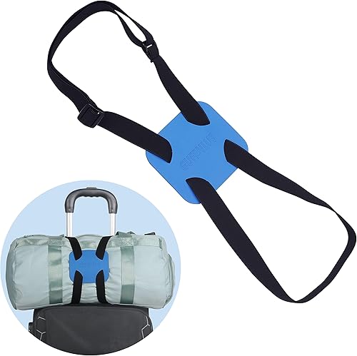 Correas de equipaje, correa de equipaje de alta elasticidad, correa de equipaje de viaje manos libres, correa de equipaje ajustable y portátil para