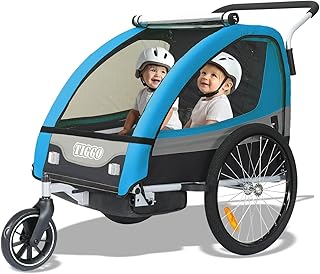 Tiggo Kinderanhänger Jogger 2 in 1 Kinderfahrradanhänger Fahrradanhänger Anhänger 50402