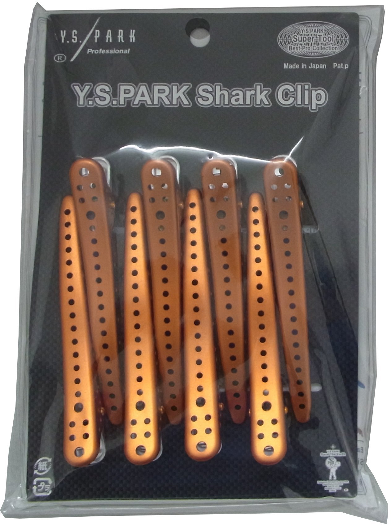 Y.S.Park Spinka do włosów rekina 8 sztuk (pomarańczowy metal)