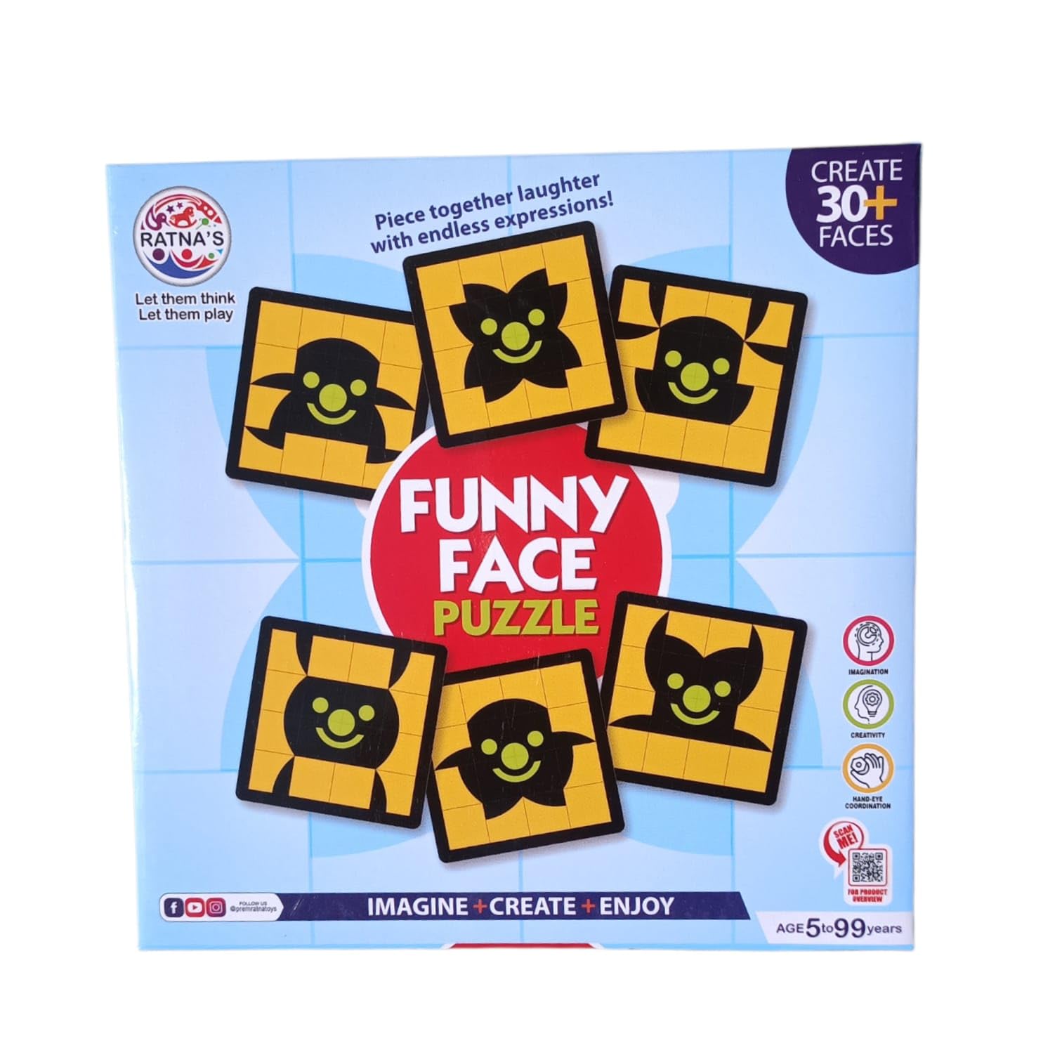 Ratna's Funny Face Puzzle | 30 + Face Challenges By Vijigisha for Neuronal Activity-image-1