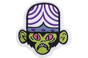 Mojo Jojo Mojo Jojo Embroidered Iron On Patch - Triple Color Stitch
