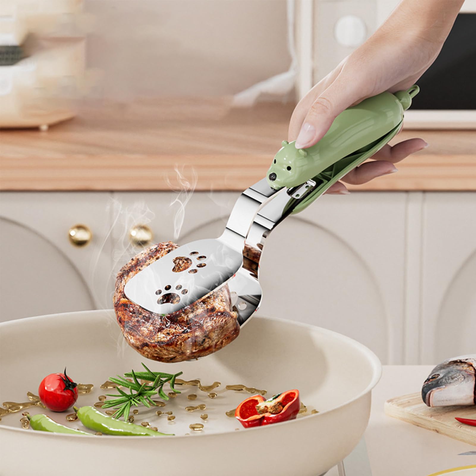 Salatzange Edelstahl Grillzange
