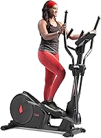 Sunny Health & Fitness Elliptical Trainer: 16 Magnetic Resistance Levels, 24 Workouts, 330 lbs Capacity, SunnyFit App, Quiet Home Cardio
