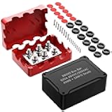 Joinfworld Heavy Duty 500A Bus Bar Waterproof Power Distribution Block with 4*5/16