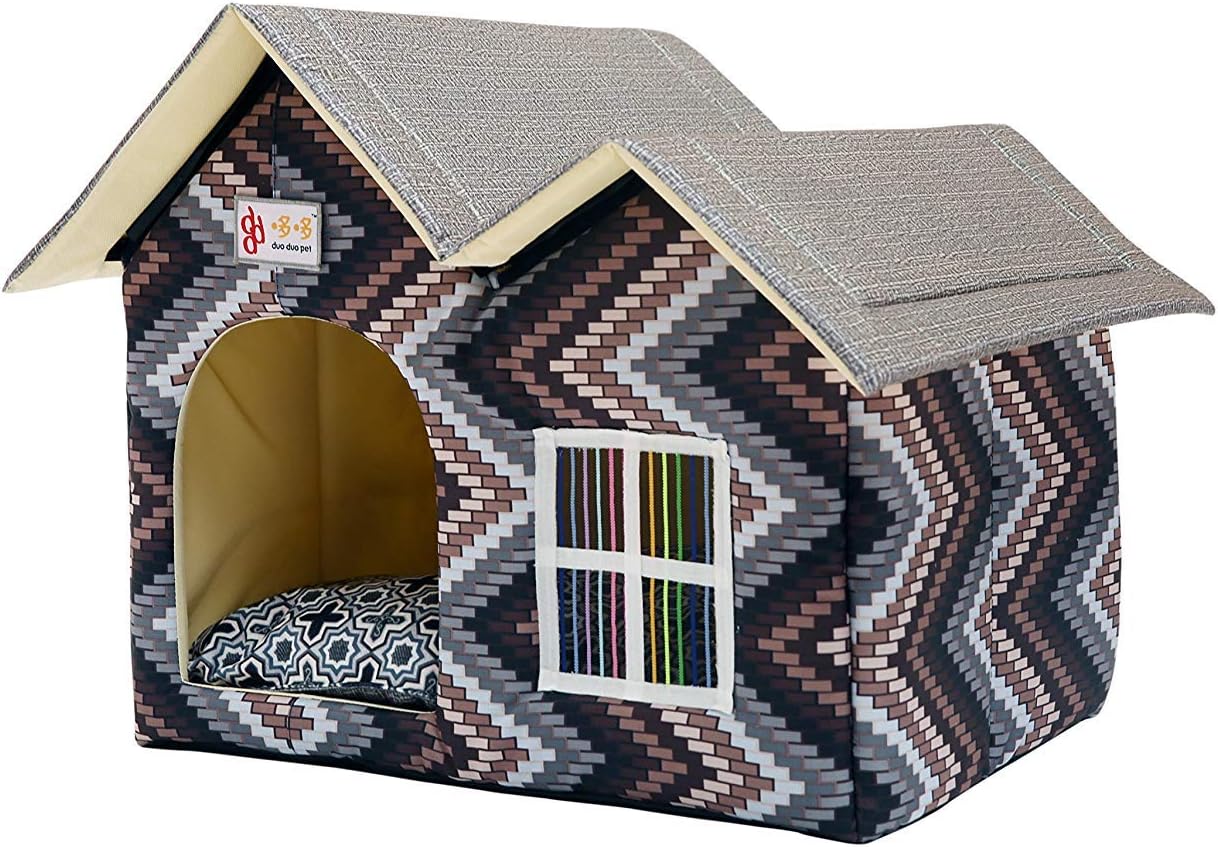 large dog bed with roof