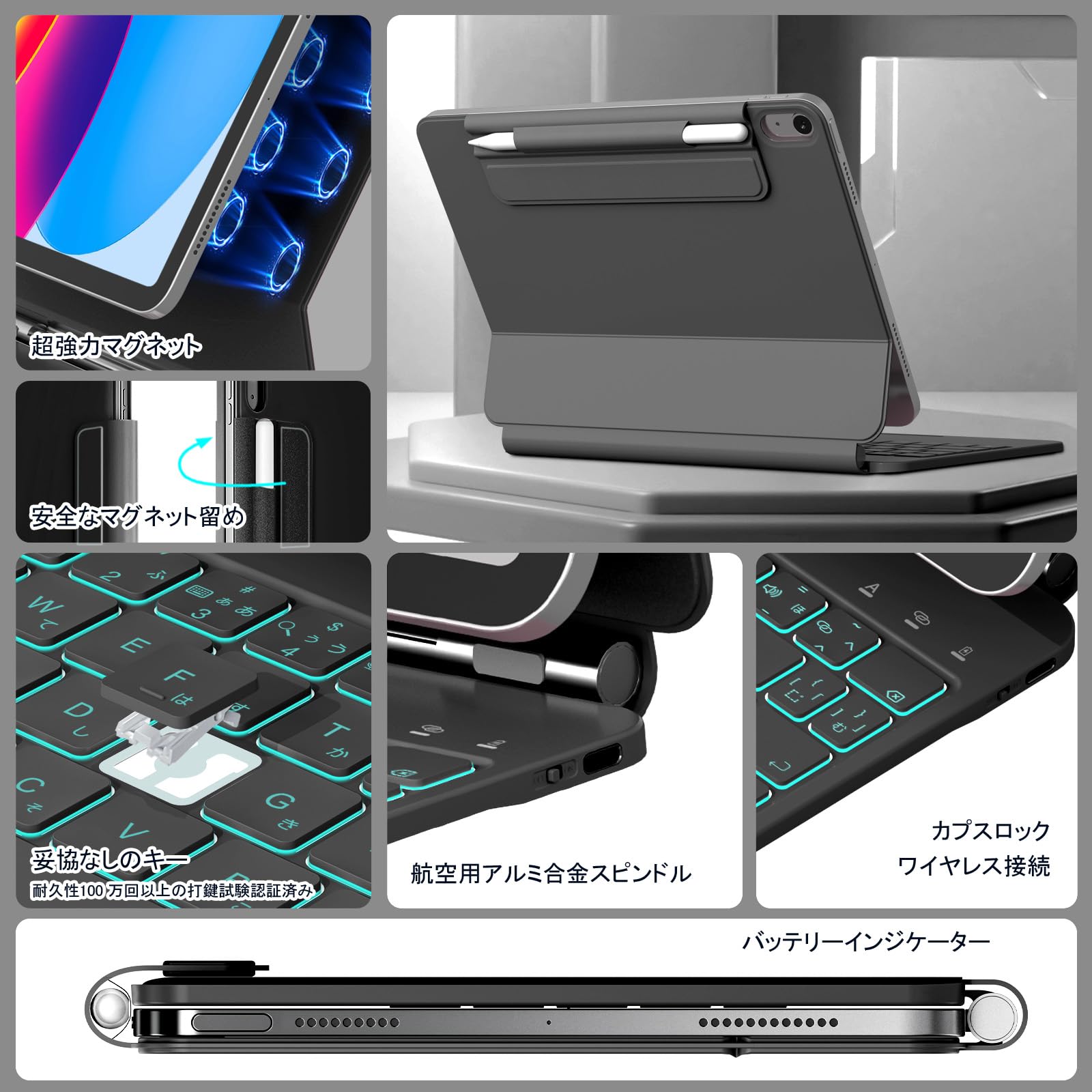 ☆未使用 RAYMCRAFT iPad (A16) キーボード付きケース Amazon.co.jp: RAYMCRAFT iPad (A16) 第 11 世代/第 10 世代