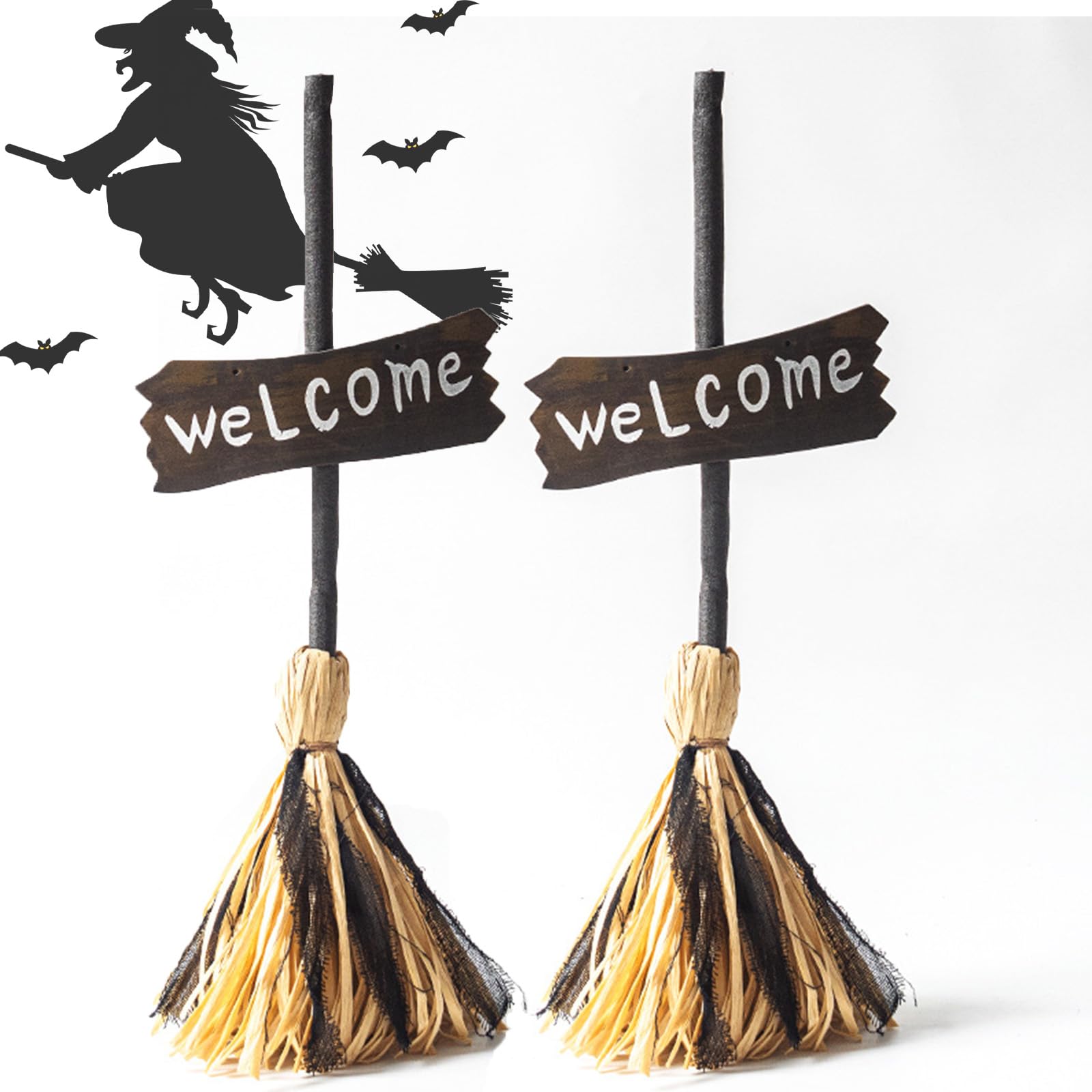 Hexenbesen Mit Licht & Sound - Schweben Für Halloween Dekoration