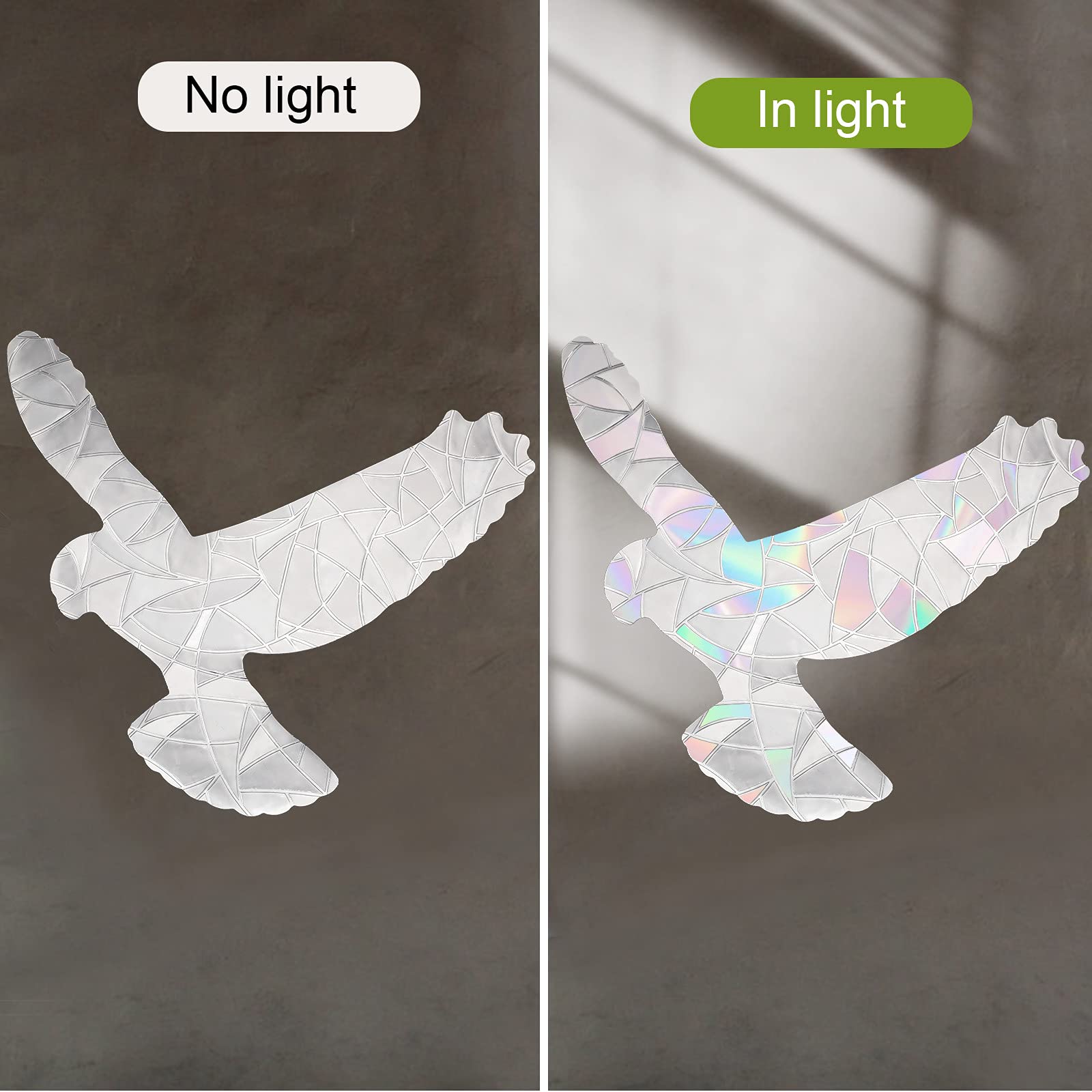 20 Adesivi Anti-collisione Per Uccelli - PVC, Per Vetrate E Porte, Visibili Da Entrambi I Lati - Foto 11