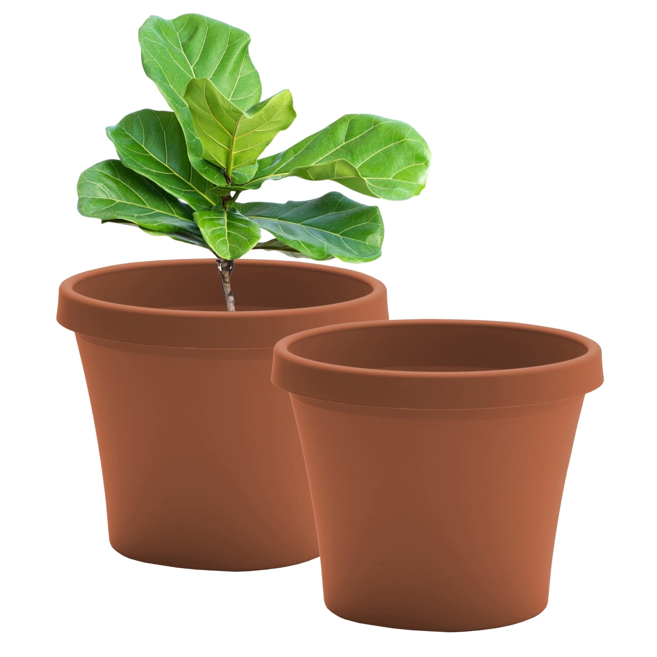 Bloem Terra 24 Inch Plastic Planter 16 Gallon
