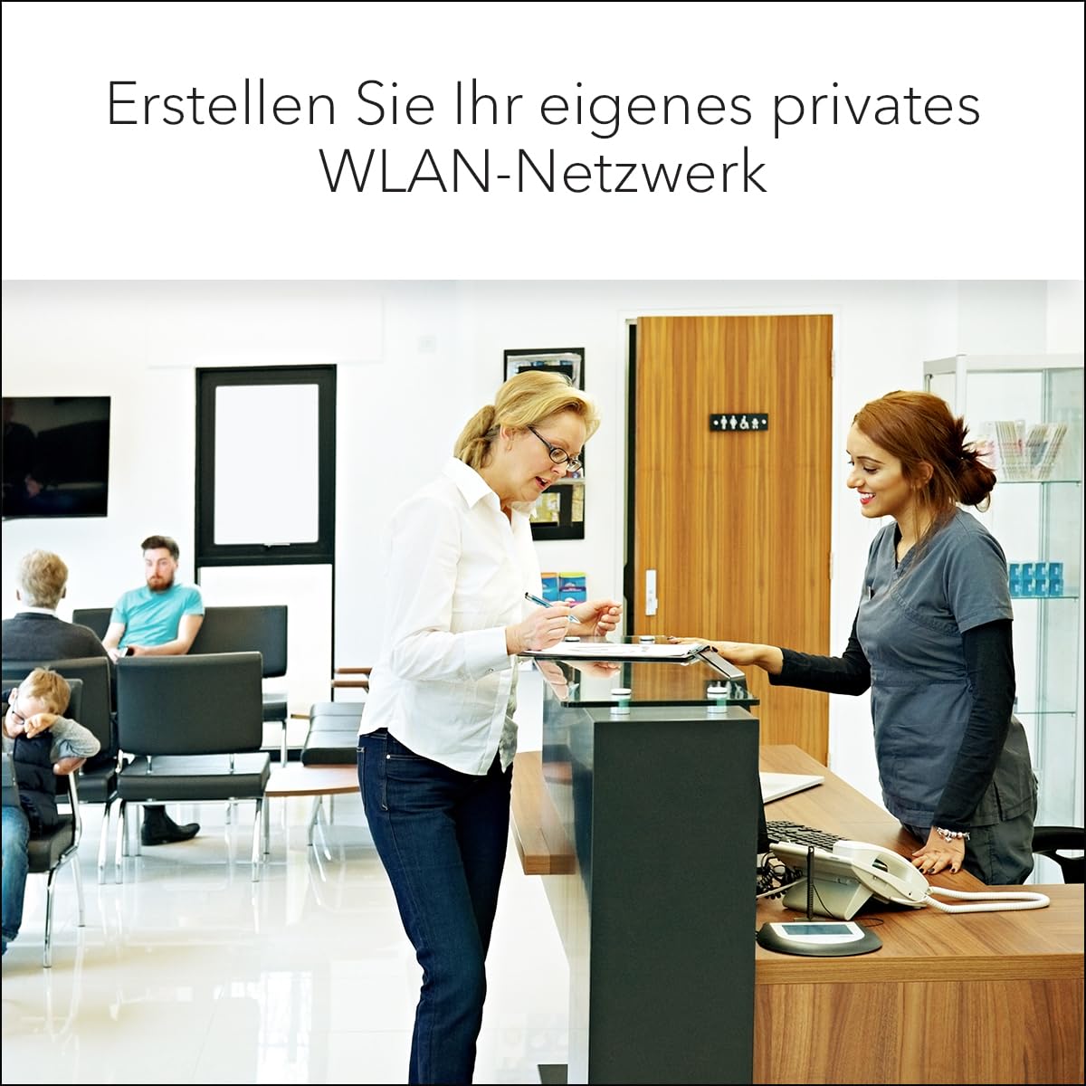 NETGEAR Wireless Access Point (WAX210) – WiFi 6-Dualband mit AX1800-Geschwindigkeit | 1 x 1G-PoE-Netzwerkanschluss | Bis zu 128 Geräte | 802.11ax | WPA3 | Bis zu 4 SSID-Netzwerke, ohne Netzteil