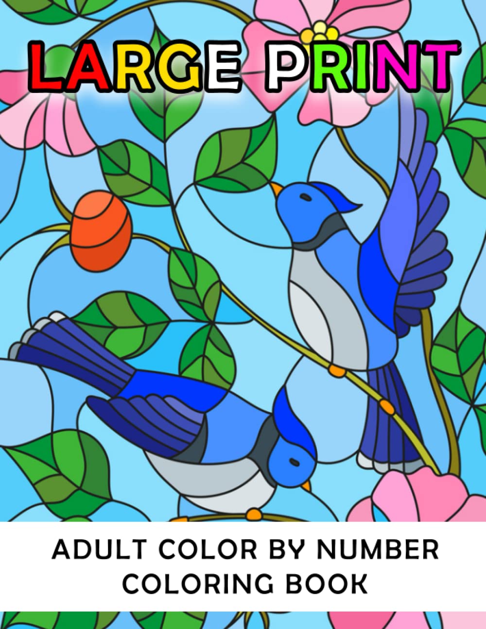 Buy Adult Color by Number Large Print An Adult Large Print Color By