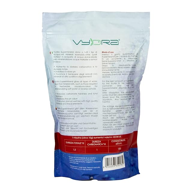 Vydra SUPERMINERAL SALI REMINERALIZZANTI OSMOSI Acquario Discus Ciclidi Aquascaping Piante (900g)…