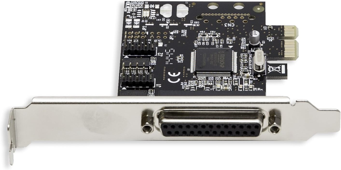 Syba SD-PEX50030 2 Port DB9 Serial and 1 Port DB25 Parallel PCIe x1 Controller Card Black