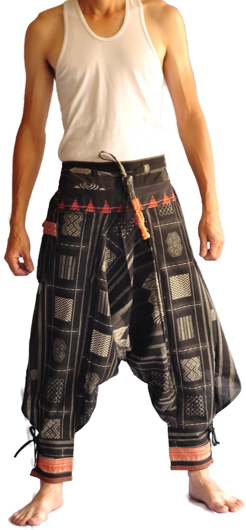 Mens Baggy Yoga Hippie Boho Aladdin Alibaba Harem Pants Handmade Festival Hippie Pants Purple