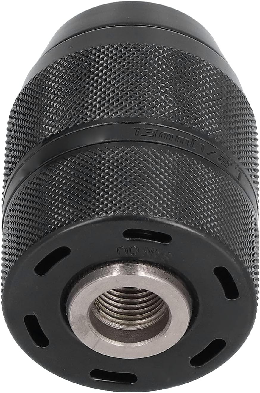 YWBL-WH Keyless Chuck Replacement 1/2 2mm-13mm High Accuracy Quick Connect Keyless Chuck Replacement, Drill Chuck Key