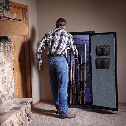 Miniatura 6 de Funda para pistola con portacargador para organizador de caja fuerte de armas, funda reforzada para pistola y portacargadores combinados para