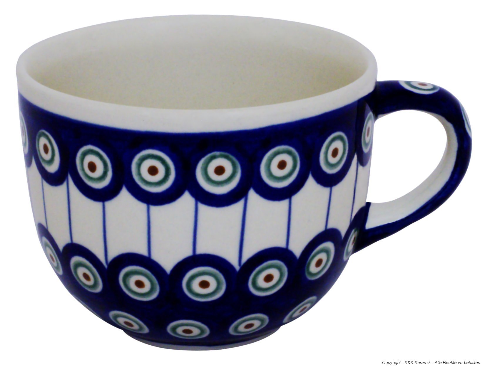 Tazza Originale Bunzlauer in ceramica, 0, 35 litri, in stile