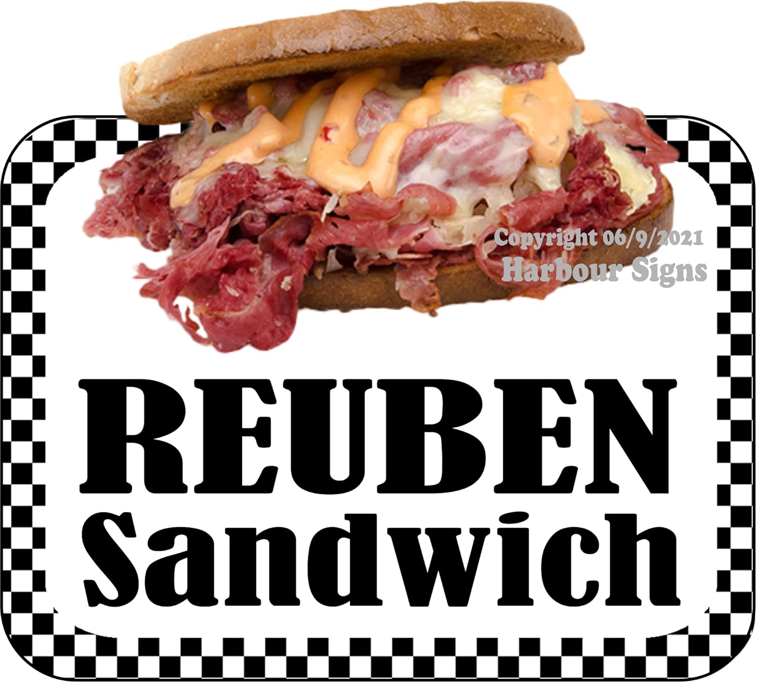Amazon.com: Reuben Sandwich Decal Concession Soup Food Truck Vinyl ...