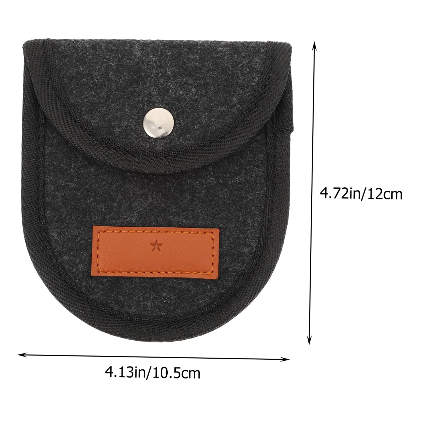 Kisangel 1Pc Guitar Picks Storage Bag Compact Felt Holder for Acoustic and Electric Guitar Picks Easy to Carry Pouch with Strong Internal Clamp for Securely Organizing Your Picks