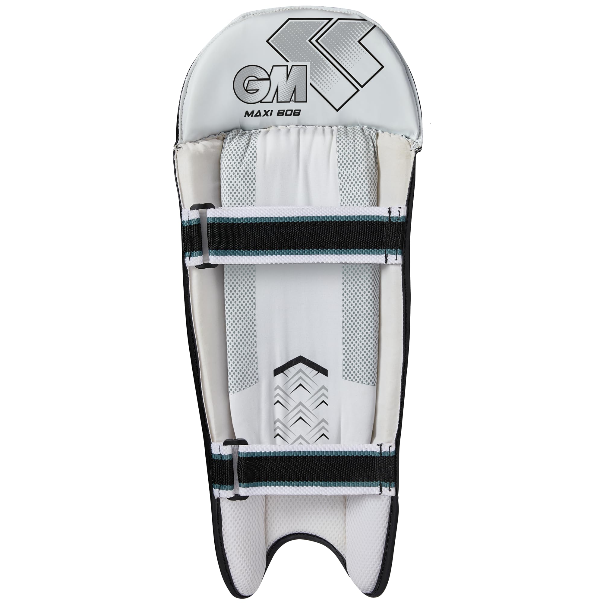 Gunn & Moore GM Cricket Wicket Keeper Keeper Keeping Pads | Maxi 606 | PVC-Verkleidung mit zweilagiger Schaumstoff-Gesichtsfüllung | Netz-Spann | Erwachsene | ca. 1,065 kg pro Paar | 1 Paar |