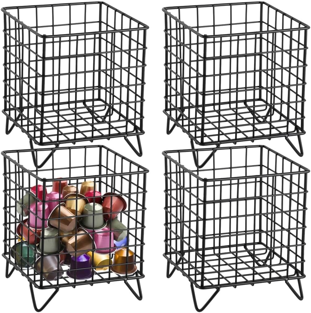 Coffee Bar Large Capacity, Organizers Storage Wire K Coffee Brackets Holders, Metal Cups for Pods Pod Counter Coffee, Kitchen, Accessories Office, Cafe