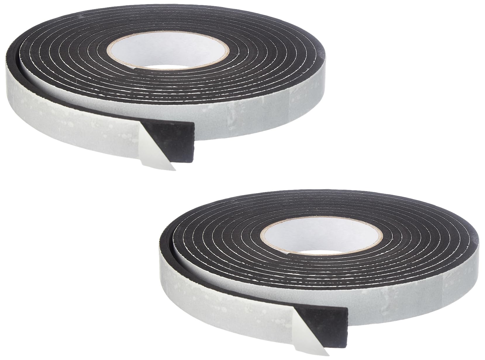 amazon basics single side high density self adhesive foam seal tape, weather stripping doors and window insulation soundproofing- 24mmx5mtr-6mm - pack of 2