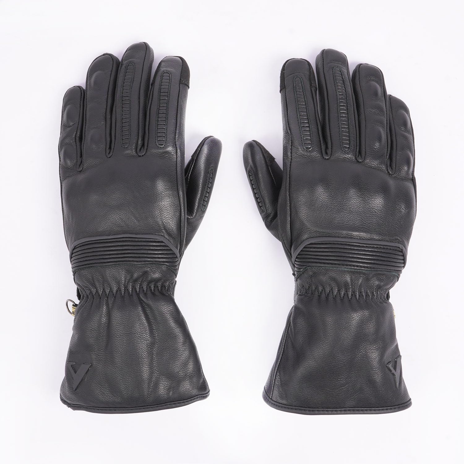 BY CITY Lyon Man Winter Motorradhandschuhe | Lederhandschuhe | Knotenprotektoren | Gepolsterte Zonen | Abriebfeste Verstärkung auf der Handfläche | wasserdichte Membran