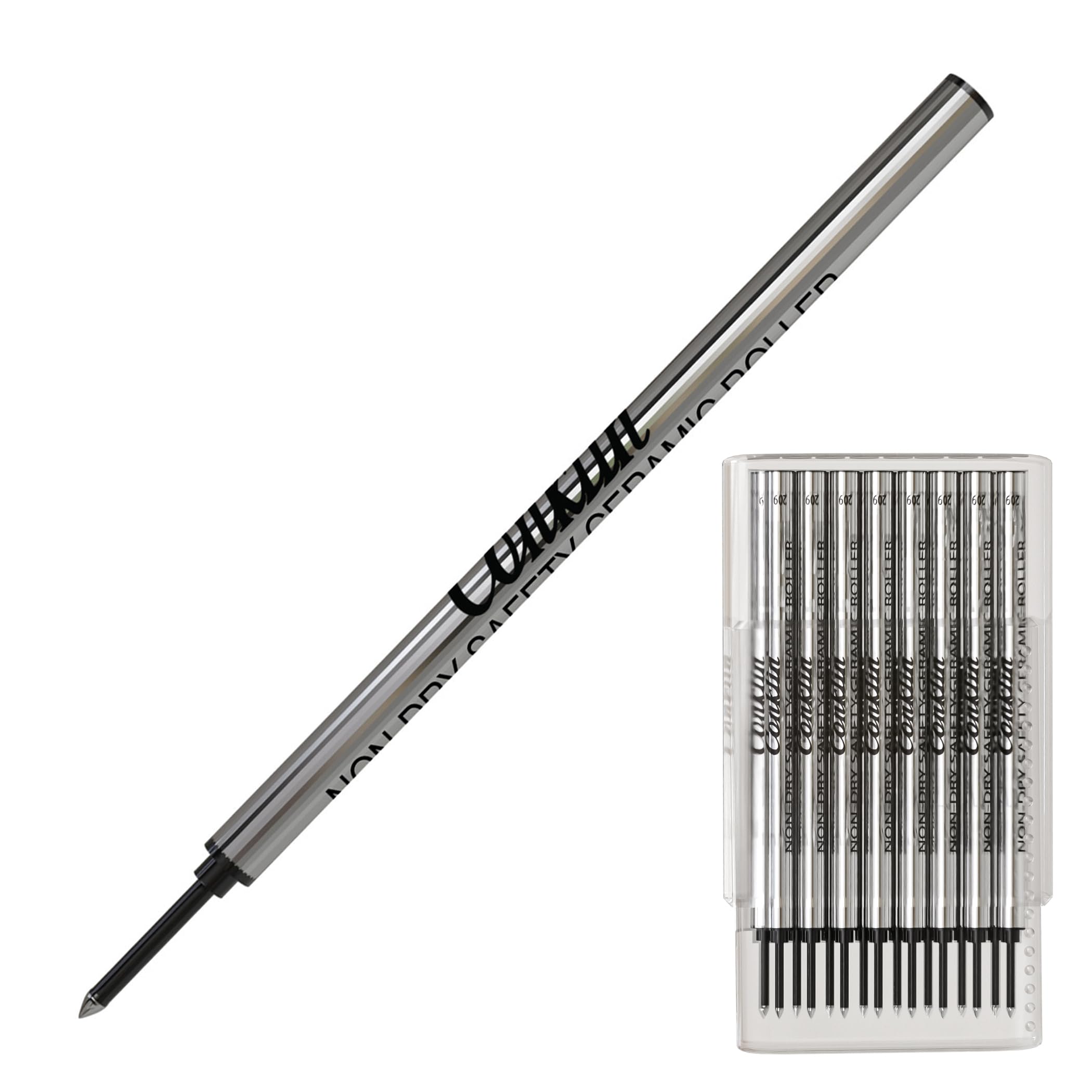 Conklin Recambio de bola rodante de cerámica no seca, color negro (tubo de 50 piezas)