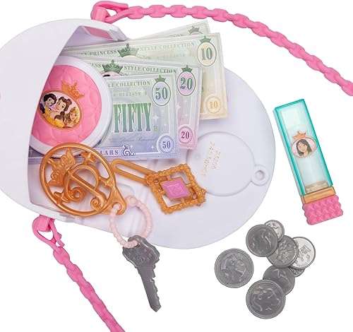 Miniatura 10 de Disney Princess Style Collection - Mini bolso de vinilo suave para niñas con más de 5 accesorios para niñas a partir de 3 años