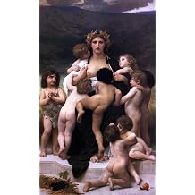 Art Oyster William Adolphe Bouguereau Alma Parens - 18" x 27" Premium Canvas Print
