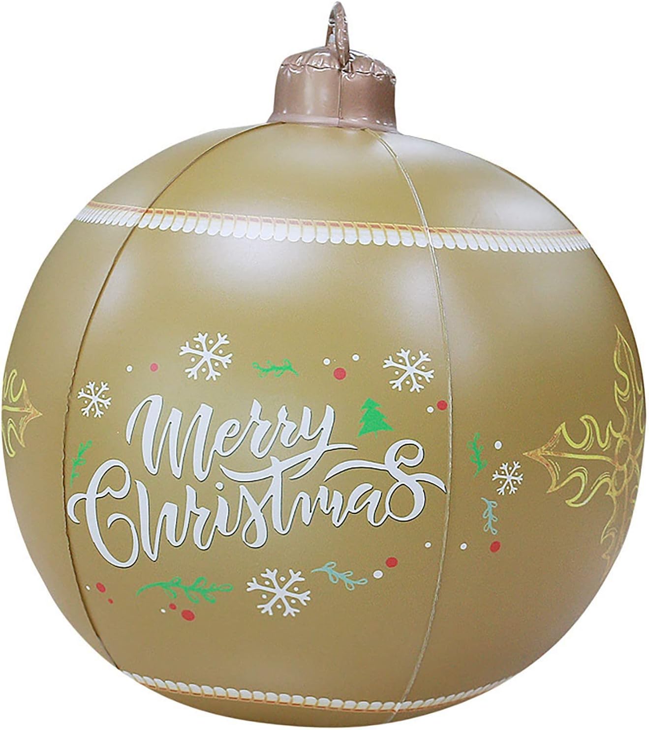 24” Outdoor Christmas Inflatable Ball, Light Up PVC