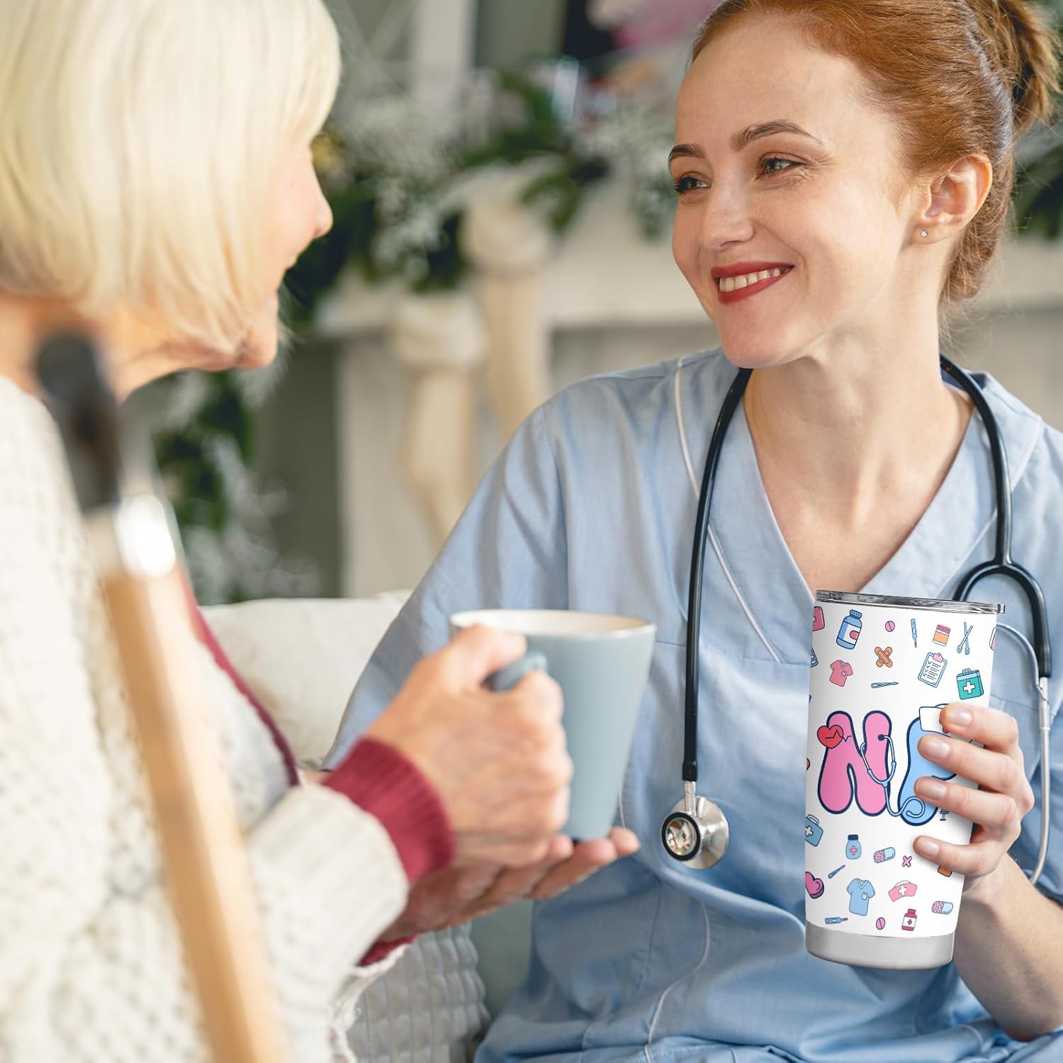 CaringTee Nurse Practitioner Gifts for Women, Nurse Practitioner Week, NP AppreciationTheme Tumbler 20 OZ, Nursing School Graduation Graduation Appreciation Christmas Gifts - Image 7