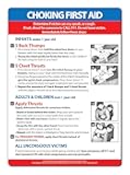 Safety Magnets by ZOCO – Choking First Aid Magnet – Heimlich Maneuver Instructions for Infant, Child, and Adult – 5