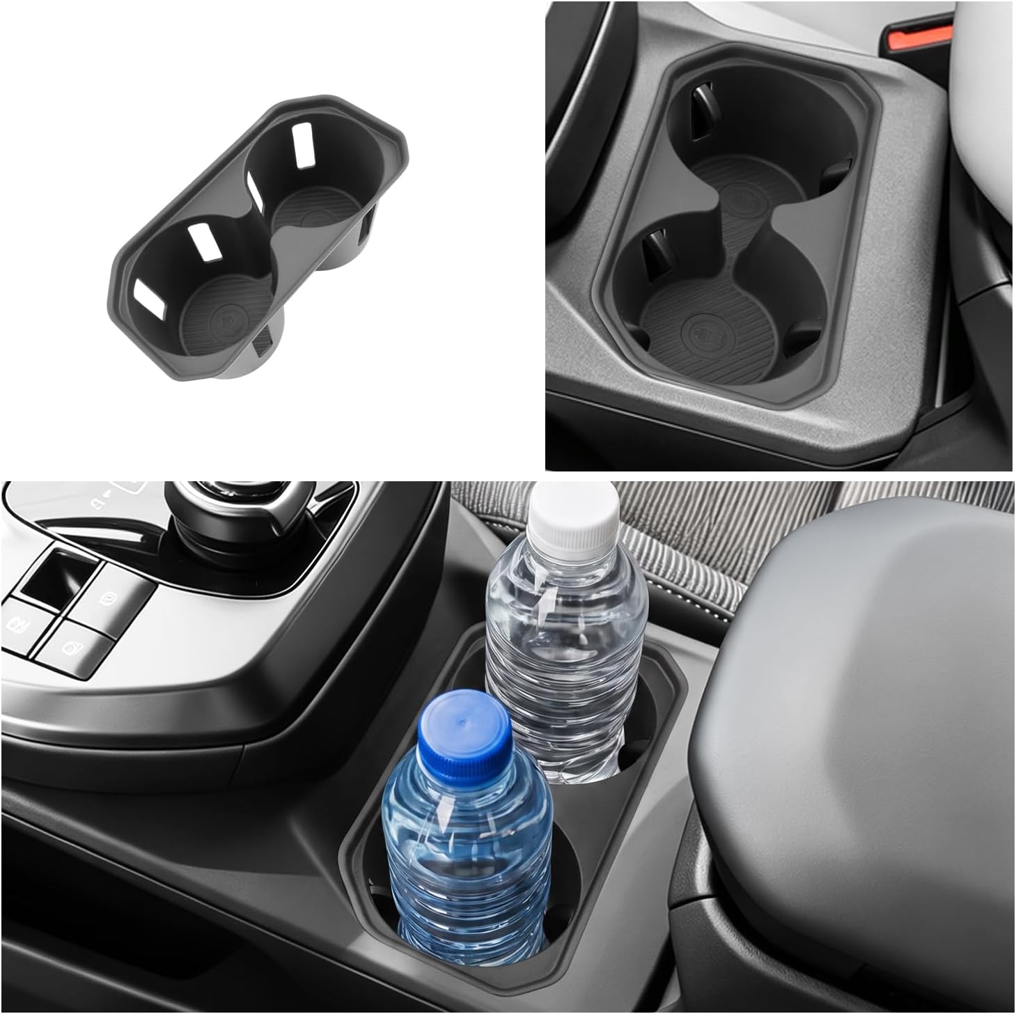 Cup Holder Compatible with 2026 Toyota BZ & BZ Woodland | 2026 Toyota CHR | 2026 Subaru Solterra TPE Anti-Slip Center Console Cup Holder Liner Waterproof Dustproof Car Interior Accessories image 5
