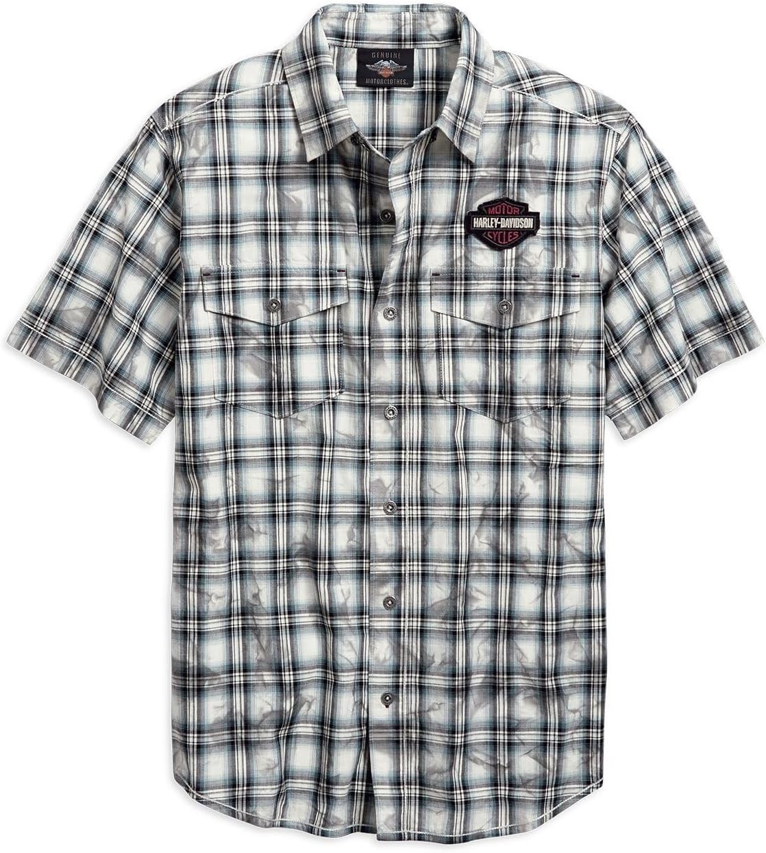 Harley-Davidson® Men's Winged Logo Plaid Shirt - 96763-19VM
