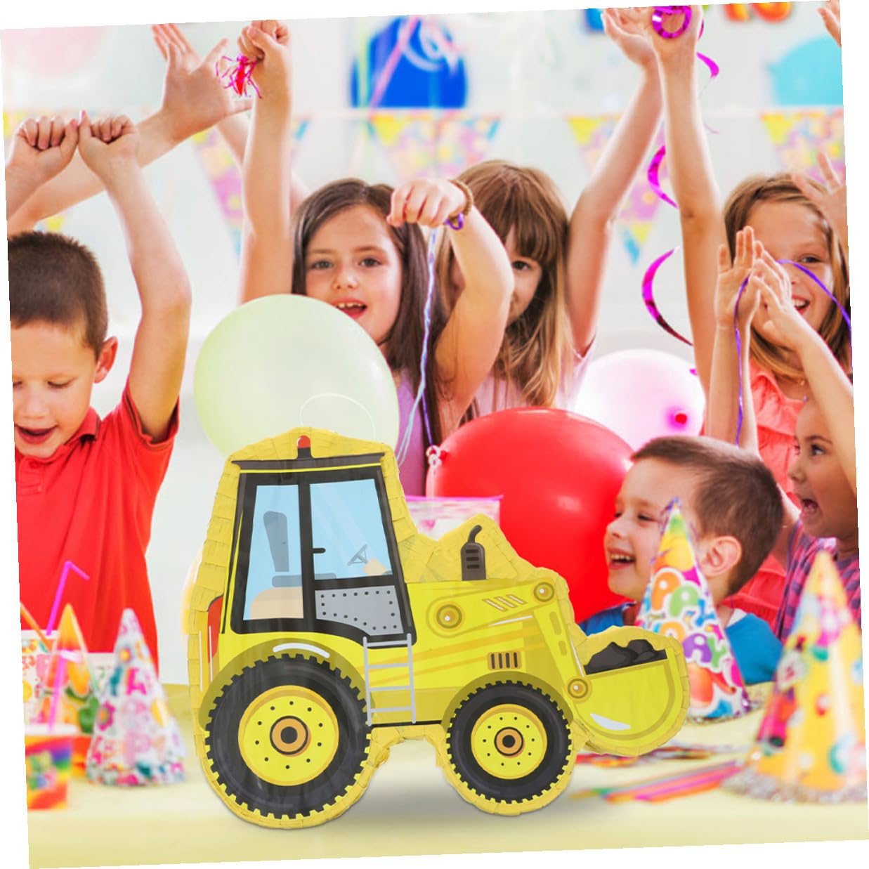 Bagger Piñata aus Papier 1 Satz Kreative Form für Kinderparty