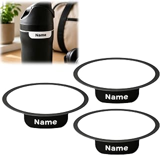 Water Bottle Name Ring Compatible with Owala 71.5mm Custom Bottle Tag | Personalized bottle identifier ring with custom text display, no glue setup, and a clean way to organize everyday drinkware