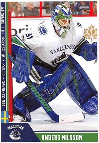 2018-19 Panini NHL Stickers Hockey #464 Anders Nilsson Vancouver Canucks Official 2 1/2 Tall x 2 Inch Wide NHL Album Sticker