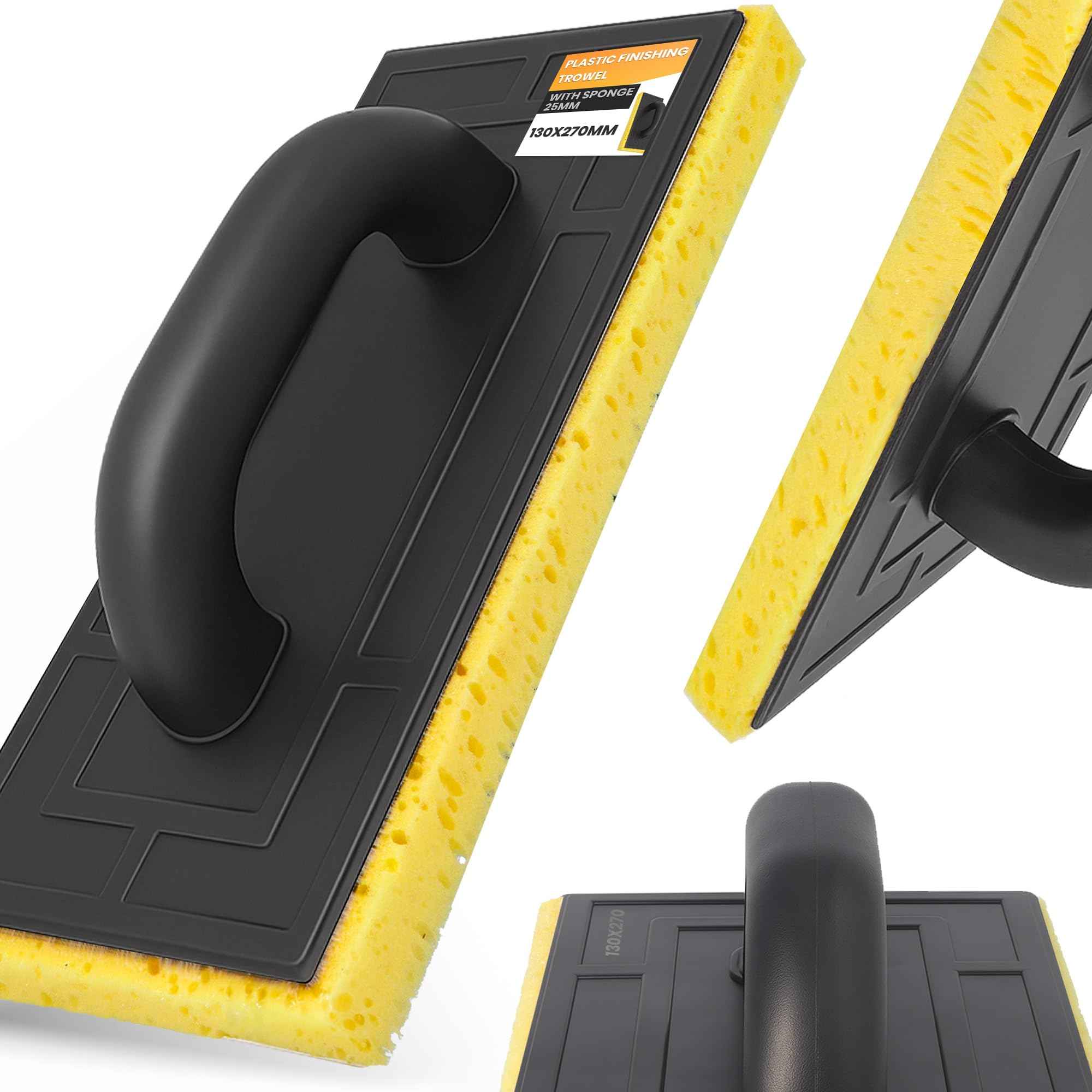 Instalguru Tavola Lavaggio Piastrelle 130x270 mm Frattazzo Con Inserto Accessorio Per Pulizia Giunti Parete Pavimento Fase Finale Cantiere Interni