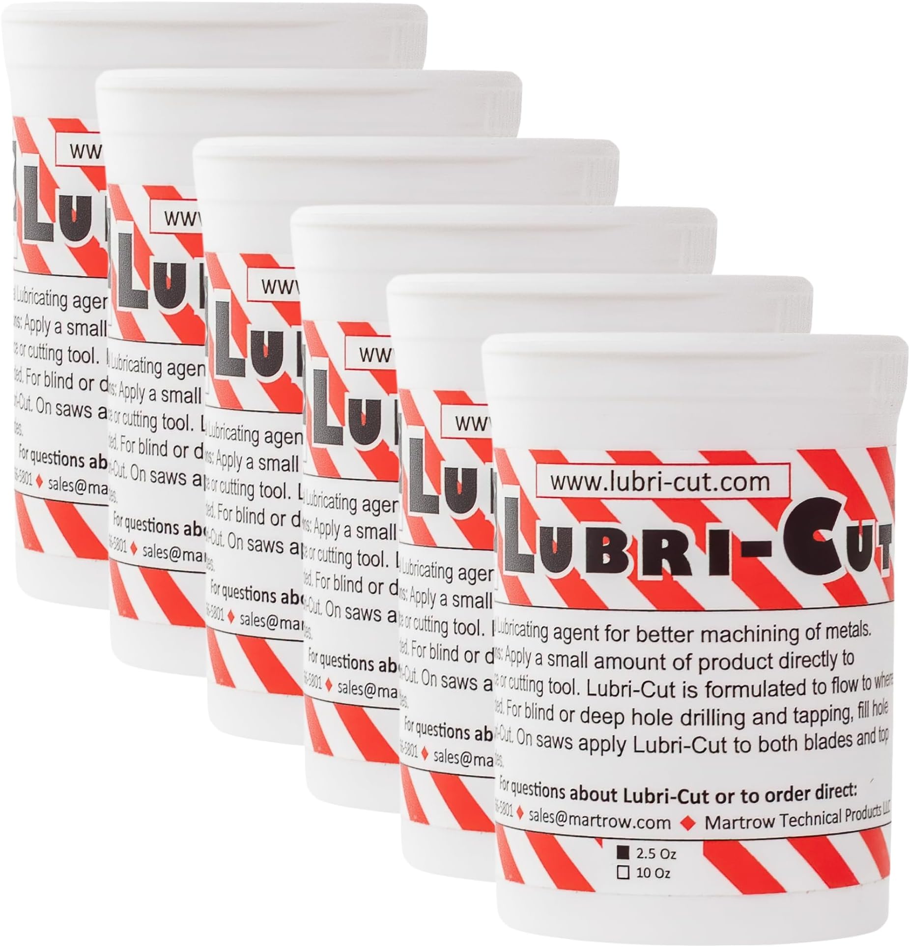 Cutting Paste for Drilling Metal - 2.5 Oz Tub (6-Pack) - Made in USA | Beeswax Cutting Oil for Drilling | High Performance Tapping & Cutting Wax | Saw Blade Lubricant & Drill Cutting Fluid