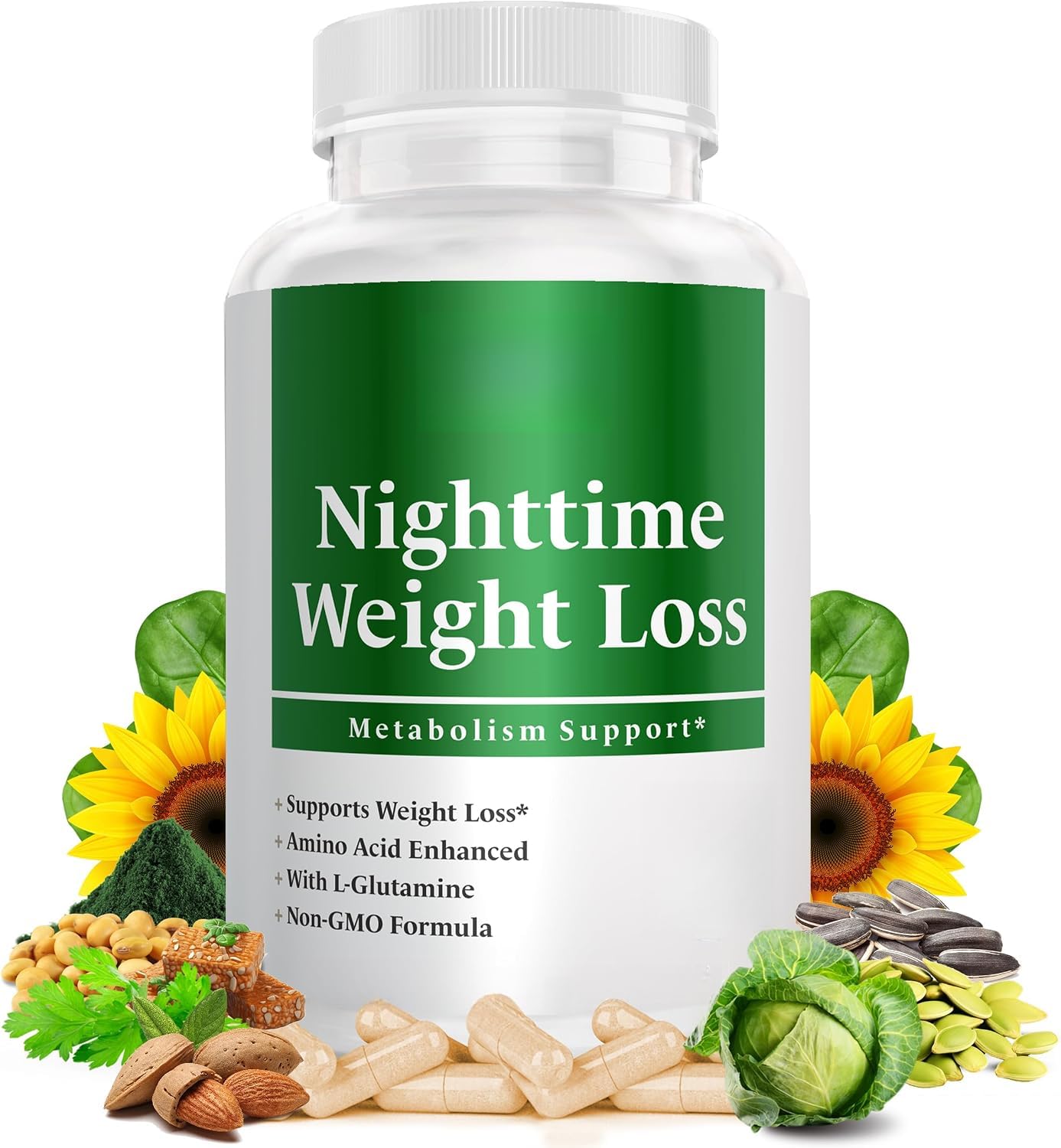 Bruciare i grassi notturni - Perdere peso, dell'appetito - Metabolismo | Bruciagrassi per uomini e donne, naturale, non OGM