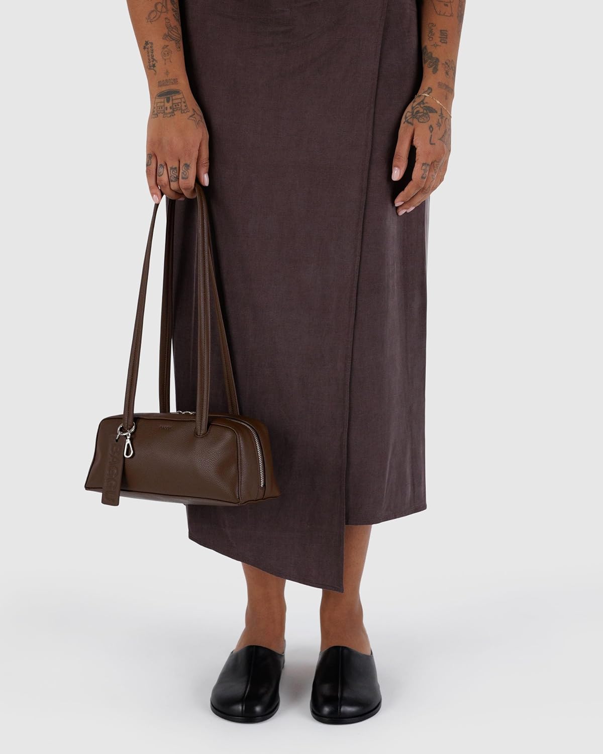 BAGGU Recycled Leather Bolwer Bag
