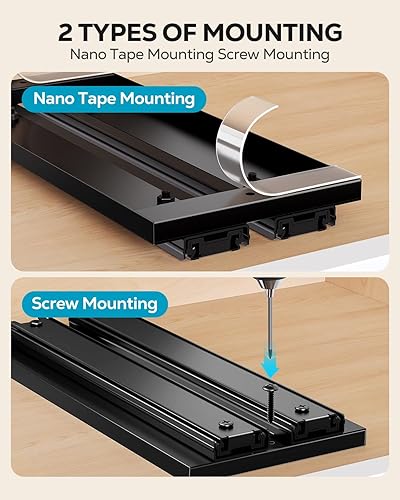 Miniatura 4 de Nieifi Organizador de especias para gabinete, estante vertical para especias, fácil de instalar, metal, 6.5 pulgadas de ancho x 10.35 pulgadas de