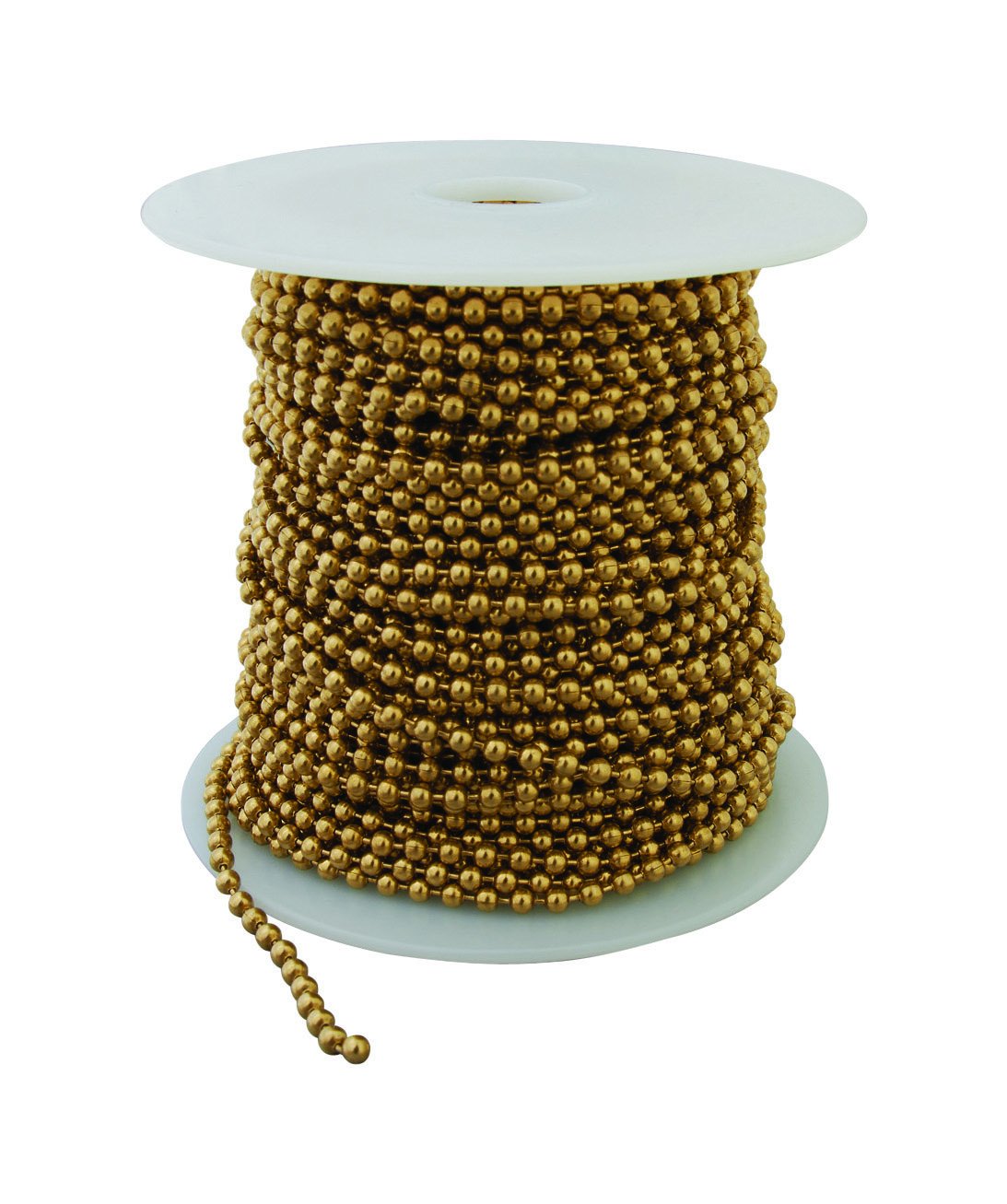 HY-KO PROD 6 Yellow Brass Ball Chain, 100' (KBC198BR)