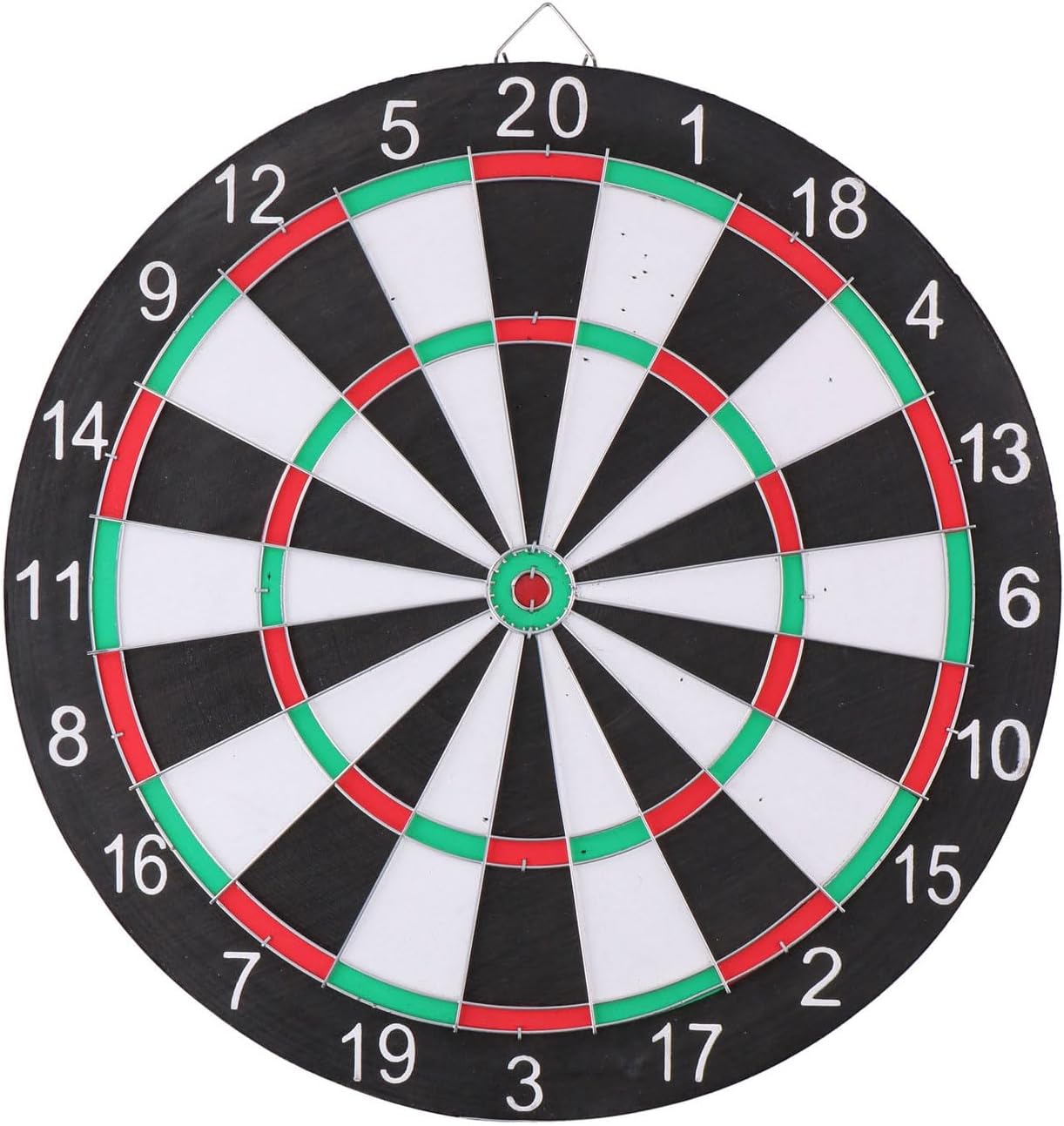 Masterdarts Unisex Adult Dartboard Set with 6 Steel Darts, Sisal Tournament Dartboard, Darts Instructions, Reusable Score Chart with Pen, No Colour