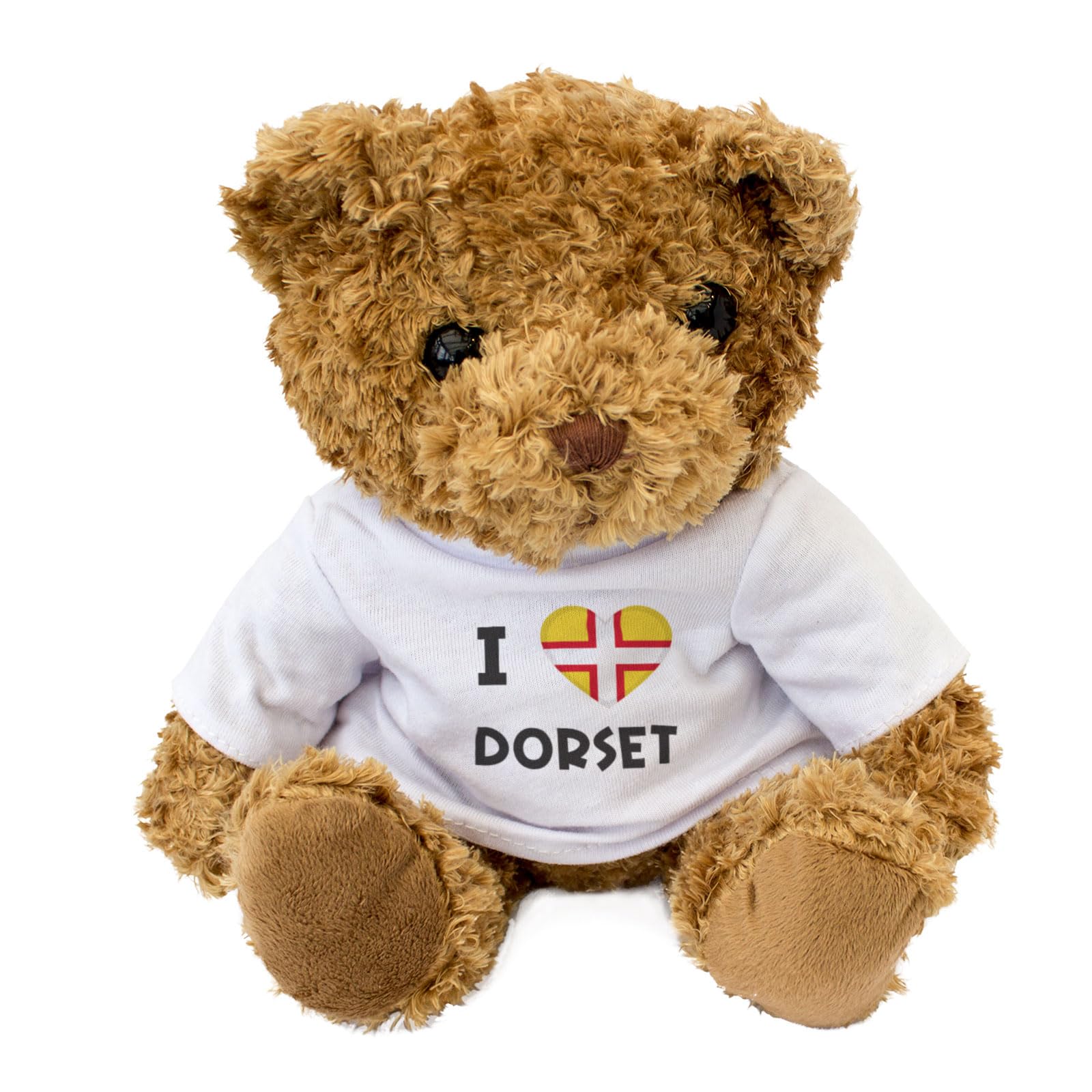 I LOVE DORSET FLAG - Teddy Bear - Cute Soft Cuddly Adorable - Gift Present, Brown - Image 2