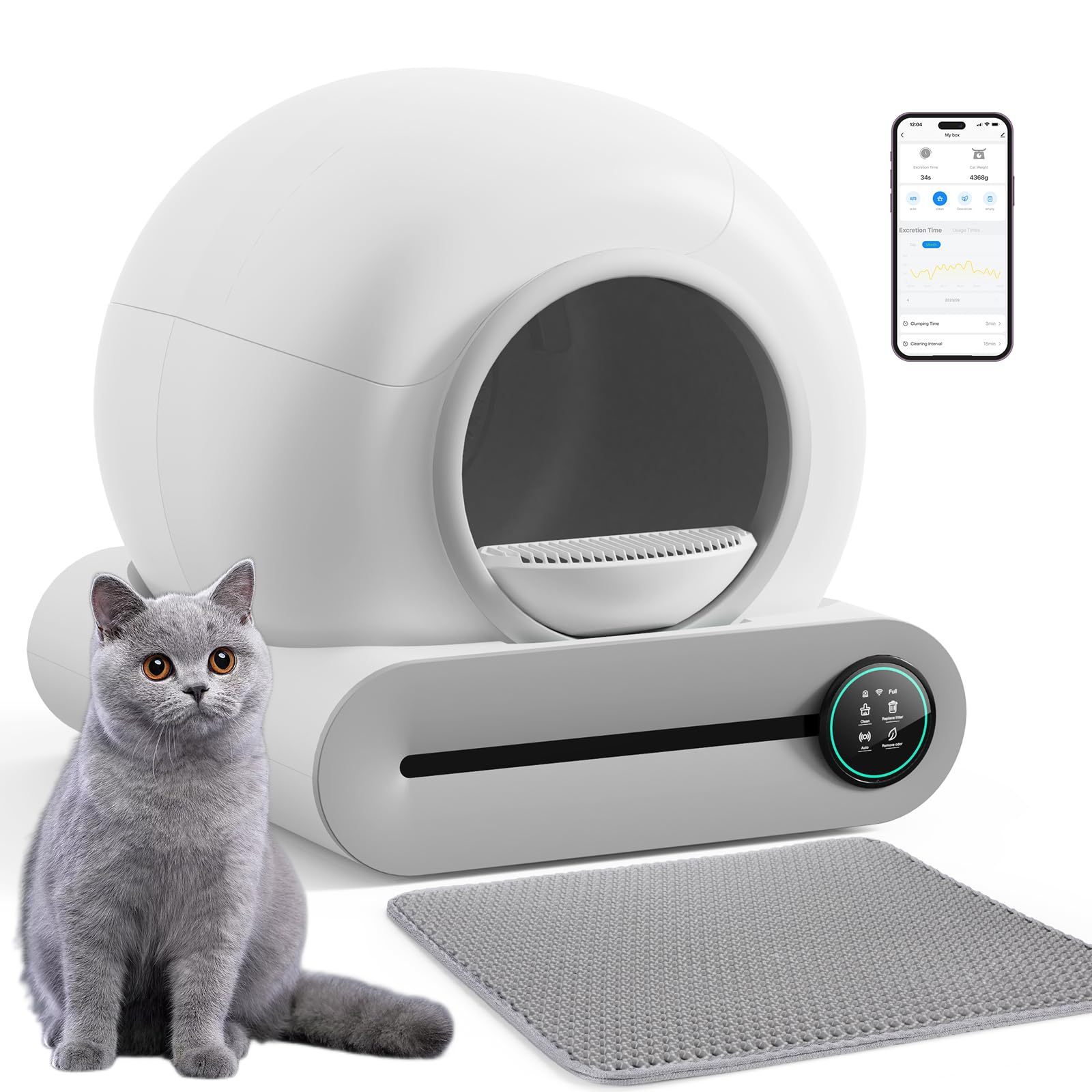 Amazon | 猫 トイレ自動 最新型アップグレード全自動猫用トイレ 多頭