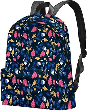 Large-capacity backpack Floral Vintage 
