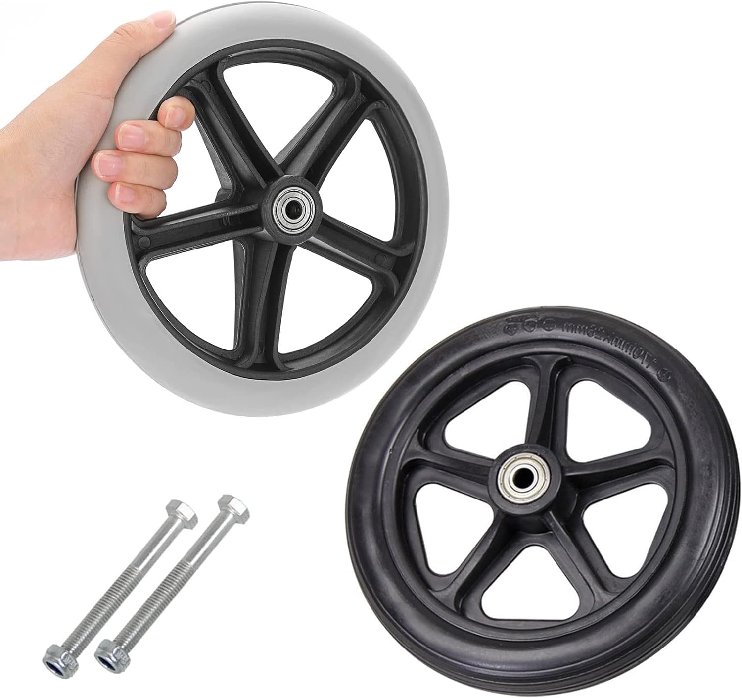 Wheelchair Caster Assembly, 5/16" (8 Mm) Bearing Solid